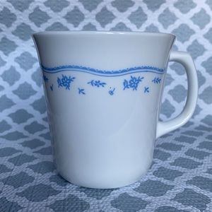 CorningWare “Morning Blue Pattern” 8 oz mugs